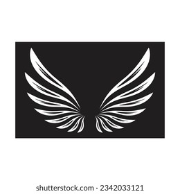 Bird wings illustration logos vector design