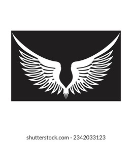 Bird wings illustration logos vector design