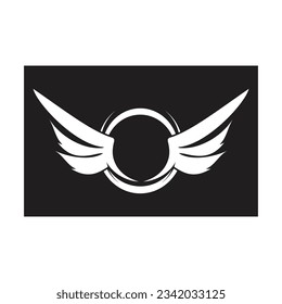 Bird wings illustration logos vector design