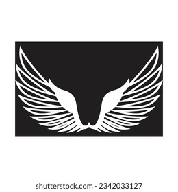 Bird wings illustration logos vector design