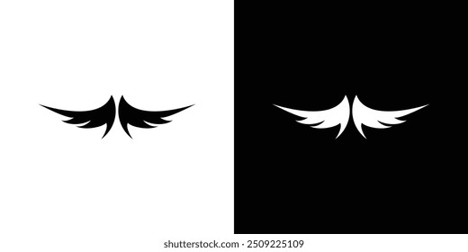 The bird wings logo design is unique and modern