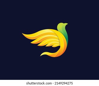 Bird Wings Logo Template Design