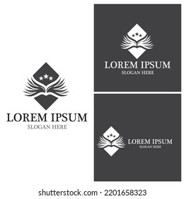 Bird wings logo vector template