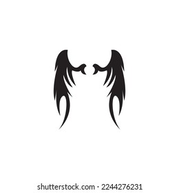 Bird wings logo vector template