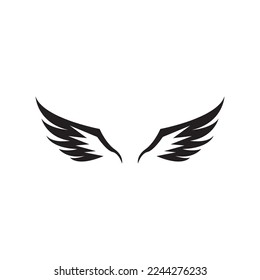Bird wings logo vector template