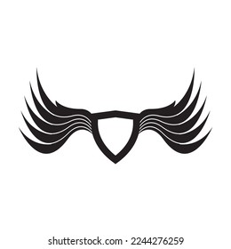 Bird wings logo vector template