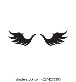 Bird wings logo vector template