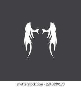 Bird wings logo vector template