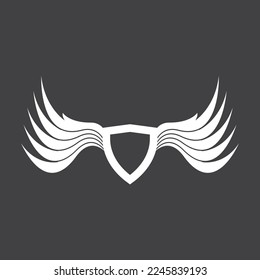 Bird wings logo vector template