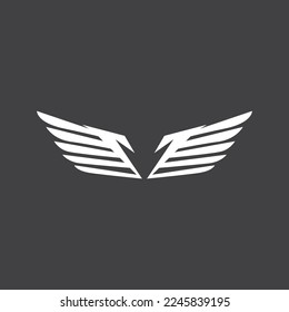 Bird wings logo vector template