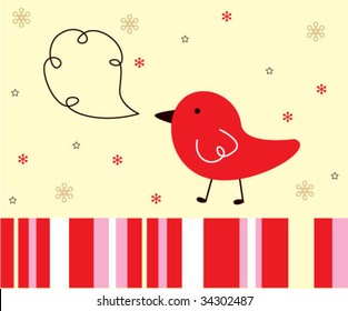 bird xmas greeting
