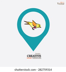 Bird.bird vector.vector illustration.      