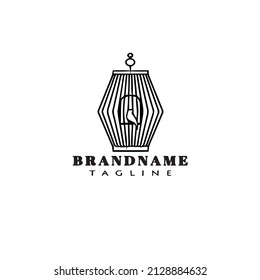 birdcage cartoon logo icon design template modern isolated vector illustration