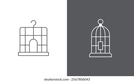 Birdcage icon design isolated. Vector illustration