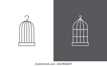 Birdcage icon design isolated. Vector illustration