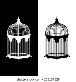 birdcage icons set great for any use. Vector EPS10.