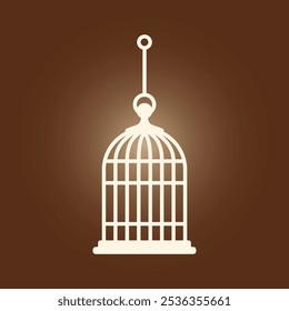 Birdcage trendy artwork stunning abstract vector illustration colorful applicable design.eps