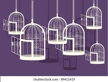 birdcage vector/illustration