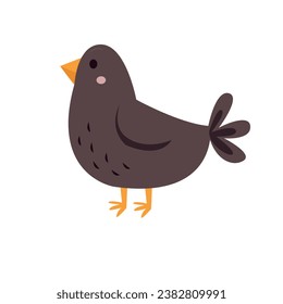 bird.Cartoon bird characters design collection with flat color .