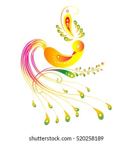 bird,floral card