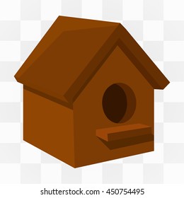 Birdhouse icon cartoon. One icon of a large farm, gardening collection.