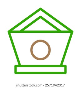 Birdhouse icon. Concept of nature, wildlife, and animal care.