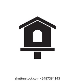 Birdhouse icon design, isolated on white background, vector illustration
