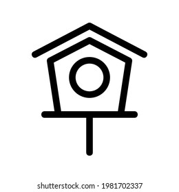 birdhouse icon or logo isolated sign symbol vector illustration - high quality black style vector icons

