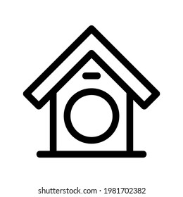 birdhouse icon or logo isolated sign symbol vector illustration - high quality black style vector icons
