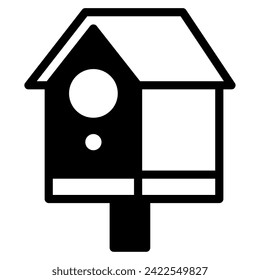 Birdhouse Icon Spring, für uiux, web, app, Infografik usw.