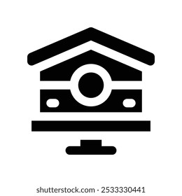 birdhouse icon. vector glyph icon for your website, mobile, presentation, and logo design.