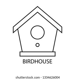 birdhouse icon vector. birdhouse vector graphic illustration 