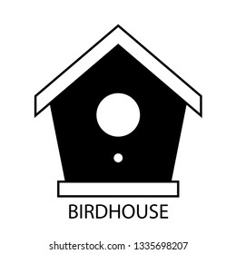 birdhouse icon vector. birdhouse vector graphic illustration 