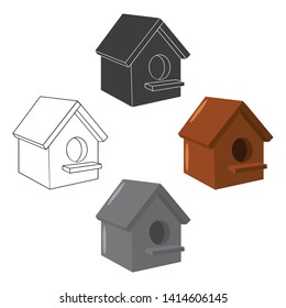 Birdhouse icon of vector illustration for web and mobile