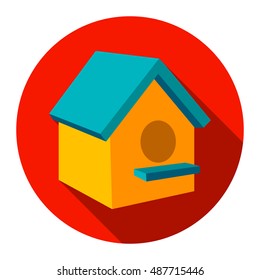 Birdhouse icon of vector illustration for web and mobile