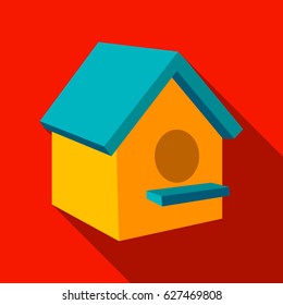 Birdhouse icon of vector illustration for web and mobile