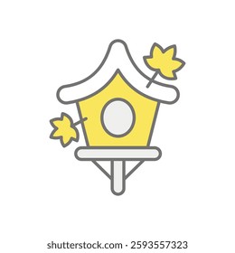 Birdhouse icon vector stock illustration