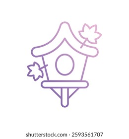 Birdhouse icon vector stock illustration