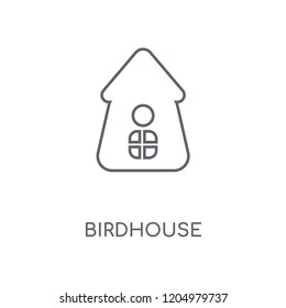 Birdhouse linear icon. Birdhouse concept stroke symbol design. Thin graphic elements vector illustration, outline pattern on a white background, eps 10.