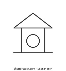 birdhouse nest icon vector illustration