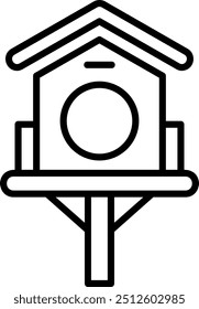 Birdhouse Vector Icon Design Symbol