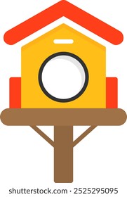 Birdhouse Vector Icon Design Symbol