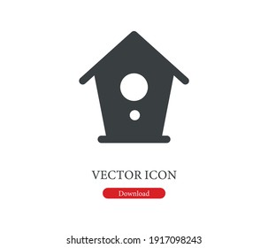 Vector de iconos de la casa de acogida. Signo de estilo lineal para concepto móvil y diseño web. Ilustración del símbolo del hogar. Gráficos vectoriales de píxeles - Vector