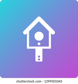 birdhouse vector icon. birdhouse single web icon on trendy gradient