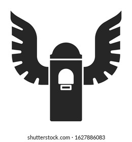 Birdhouse vector icon.Black vector icon isolated on white background birdhouse.