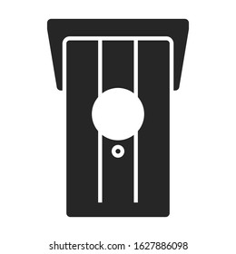 Birdhouse vector icon.Black vector icon isolated on white background birdhouse.