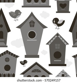 Birdhouses set pattern