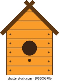 Birdhouses. Wooden house for birds.