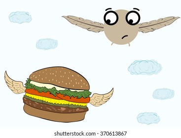 Birdie and burger