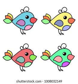 birdie design over white background vector illustration